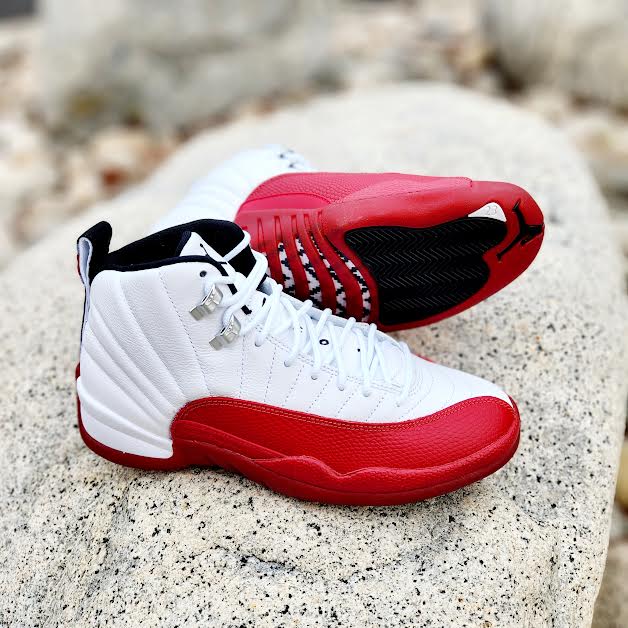 Red jordan 12 gs on sale