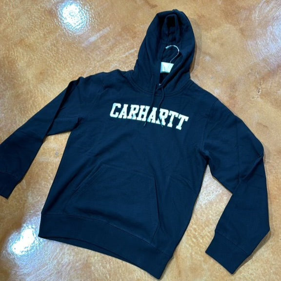 CARHARTT WIP HOODED COLLEGE SWEATSHIRT BLACK