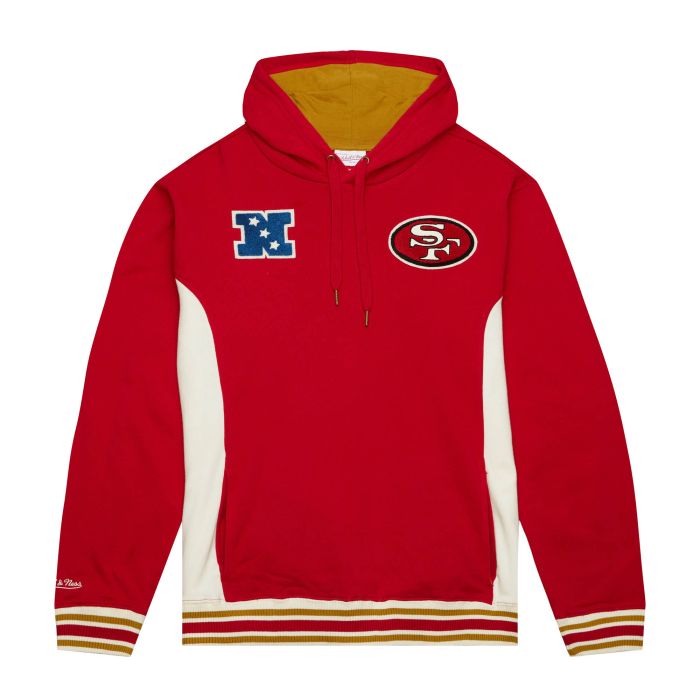 Mitchell and Ness SF 49ers Men's Mitchell & Ness Red Satin Pullover