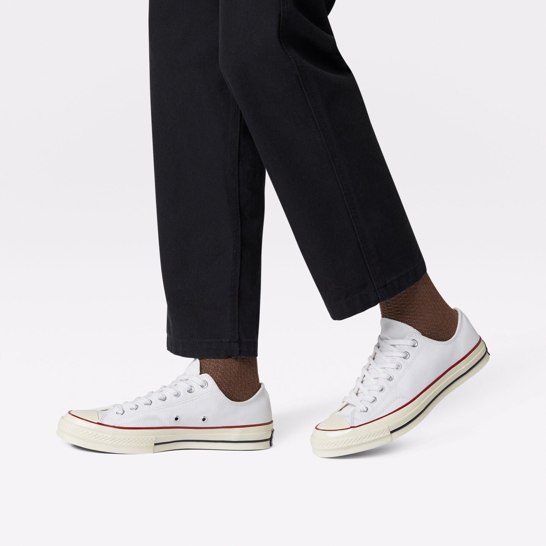 Mens low white orders converse