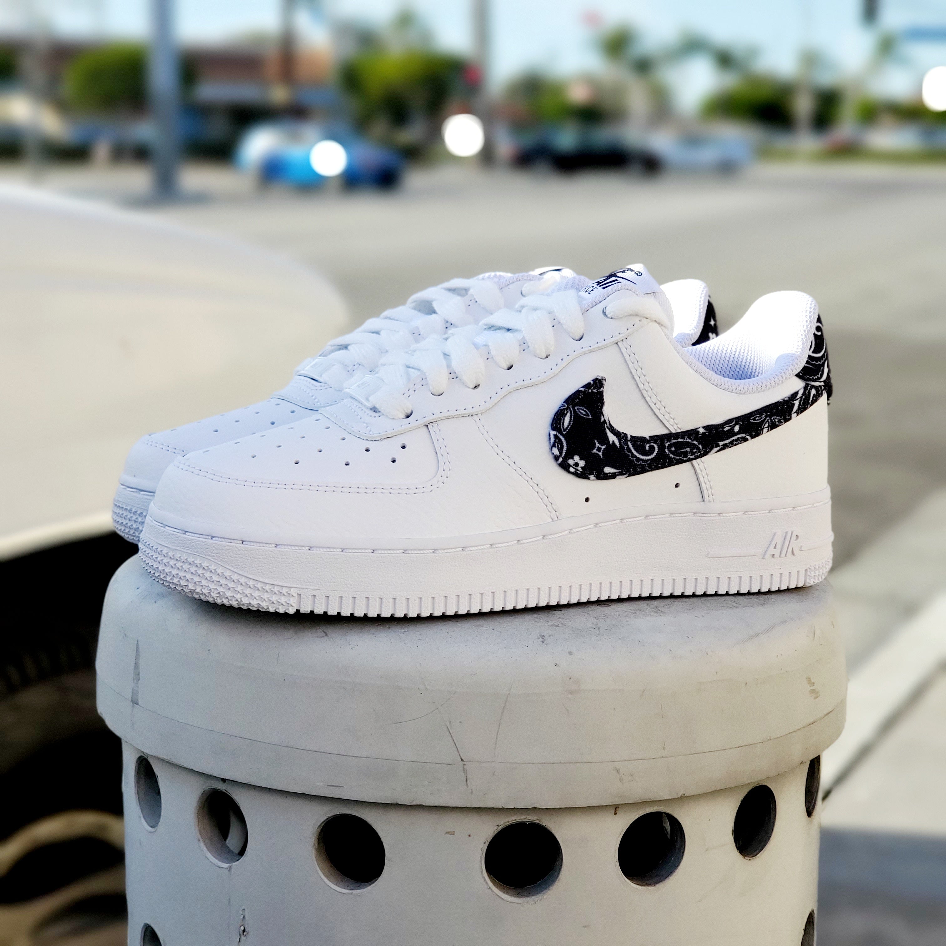 Nike Air Force 1 White Custom 'Paisley' Edition