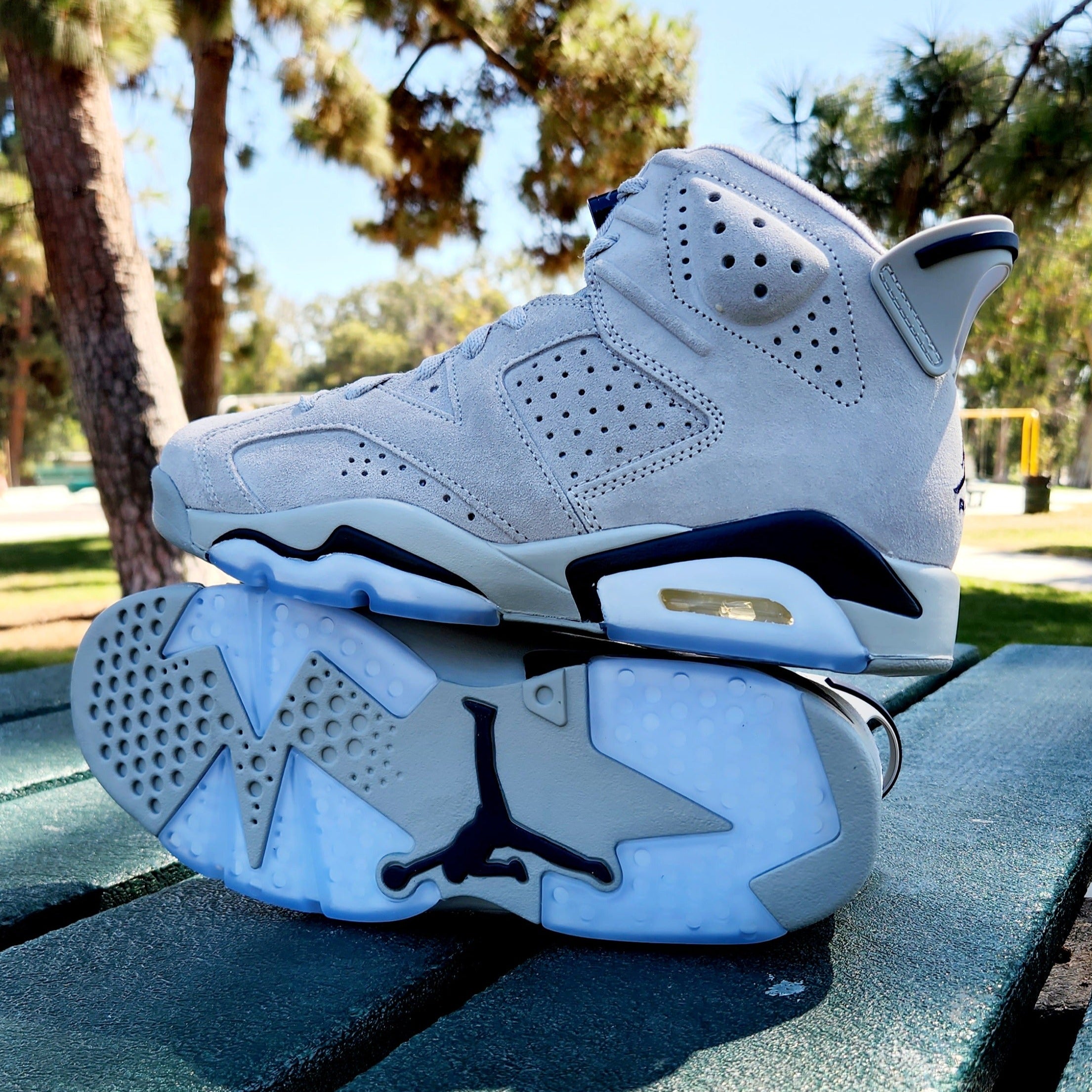 Air jordan 6 light on sale blue