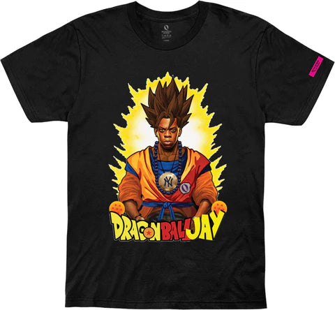 QUALIFIED DENIM ARTISAN DRAGON BALL JAY TEE BLACK