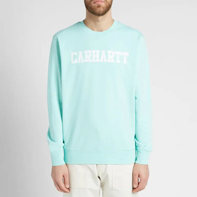 CARHARTT WIP COLLEGE SWEATSHIRT (LIGHT YUCCA)