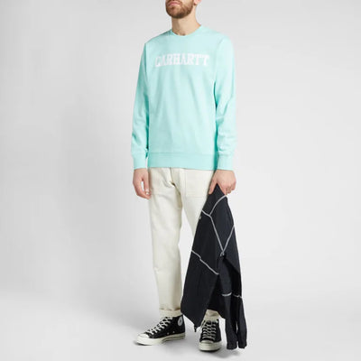 CARHARTT WIP COLLEGE SWEATSHIRT (LIGHT YUCCA)