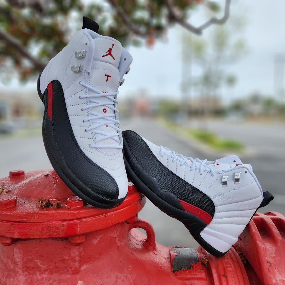 Retro 12s white and red deals