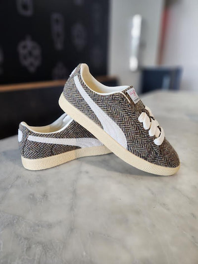 PUMA CLYDE HARRIS TWEED CHAMOMILE SUGARED ALMOND