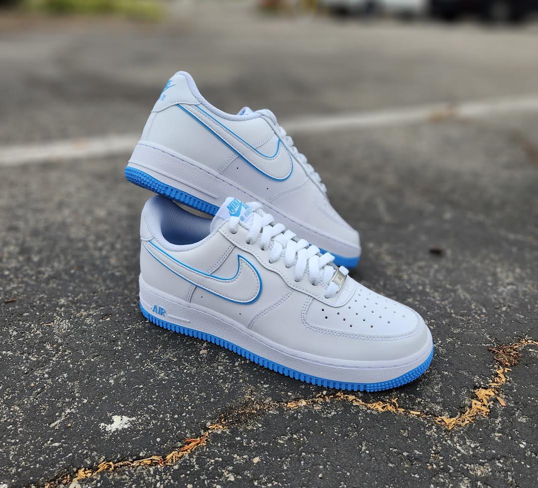 Nike Air Force 1 '07 Mens Shoes First Use White/University Blue Size 11.5