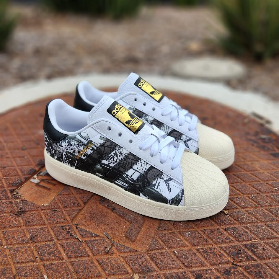 Adidas Originals Men Superstar Xlg x Star Wars White Black 10.5