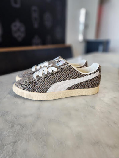 PUMA CLYDE HARRIS TWEED CHAMOMILE SUGARED ALMOND