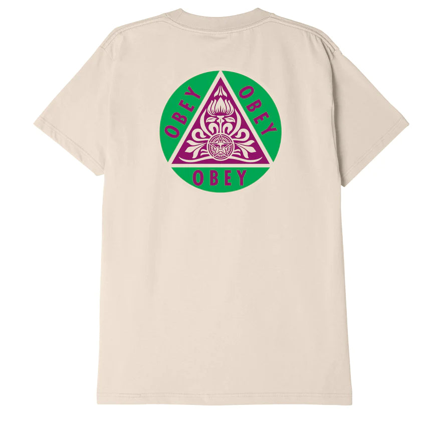 OBEY T-SHIRT PYRAMID (CREAM)