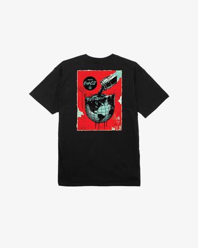 OBEY DRINK CUDE OIL CUP TEE BLACK