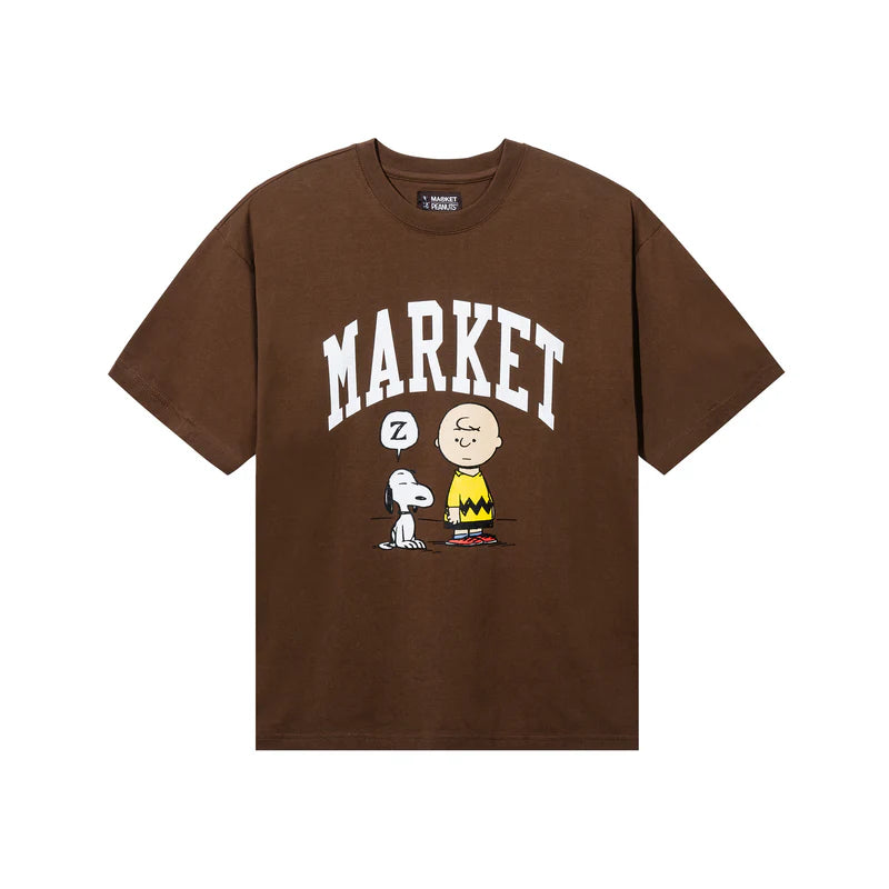 MARKET PEANUTS ARC TEE SHIRT BROWN