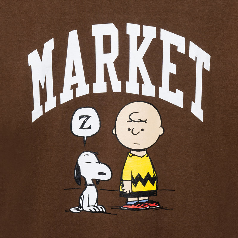 MARKET PEANUTS ARC TEE SHIRT BROWN