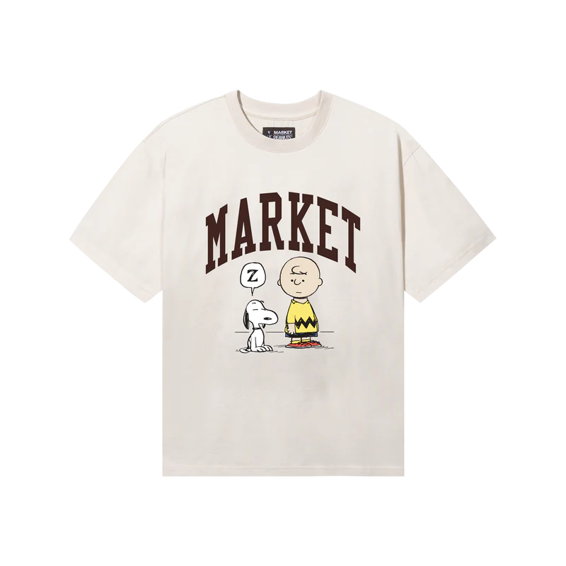 MARKET PEANUTS ARC TEE SHIRT ECRU