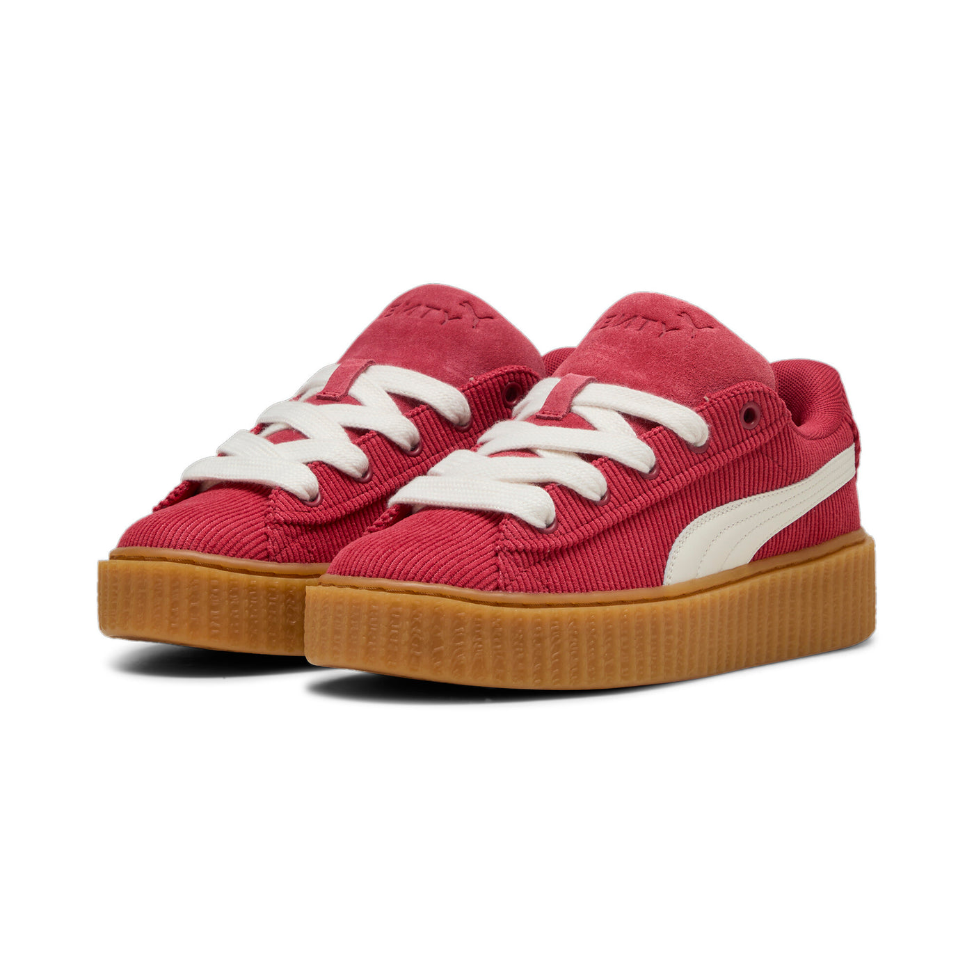 PUMA CREEPER PHATTY CORDUROY JR CLUB RED WHIT GUM