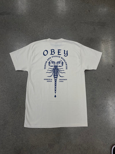 OBEY SCORPIO CREAM TEE