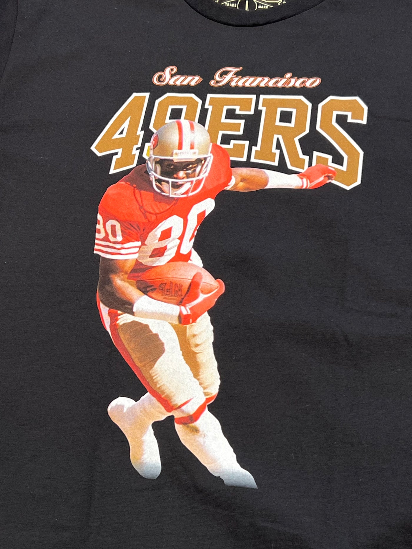 NFL SIDELINE TEE 49ERS JERRY RICE BLACK