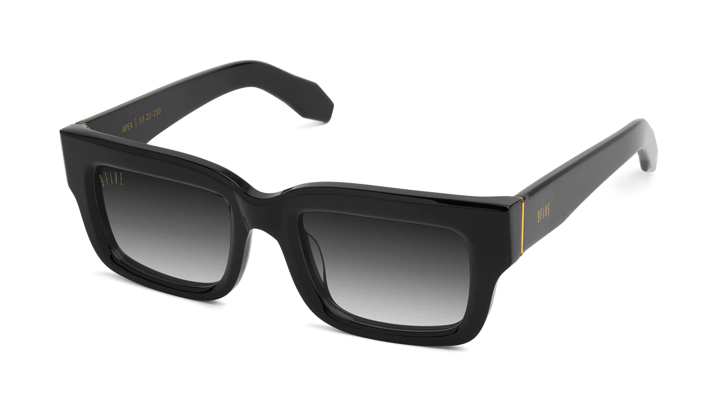 9FIVE EYEWEAR APEX BLACK GOLD W/ GRADIENT LENS