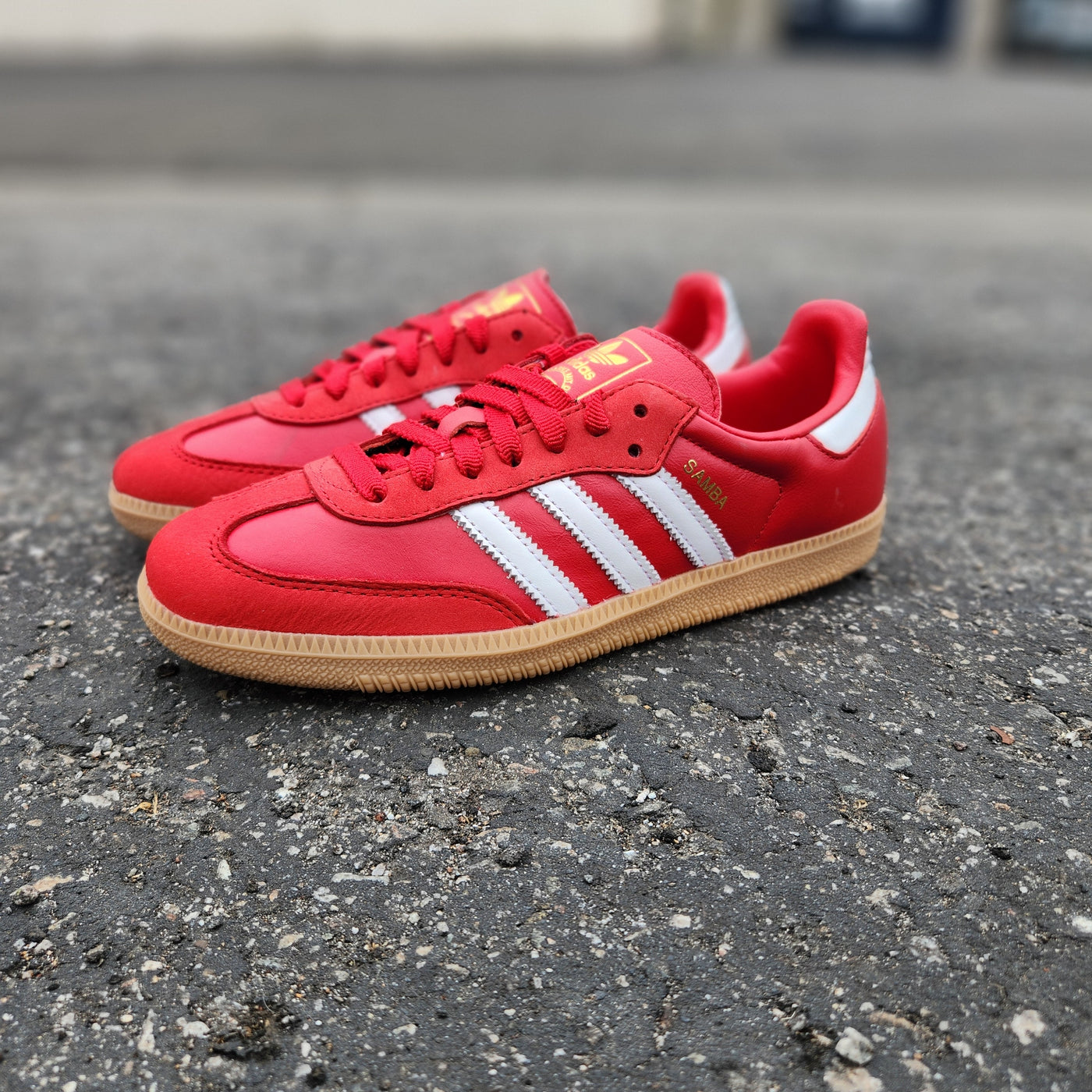 W ADIDAS SAMBA OG  'SCARLET'