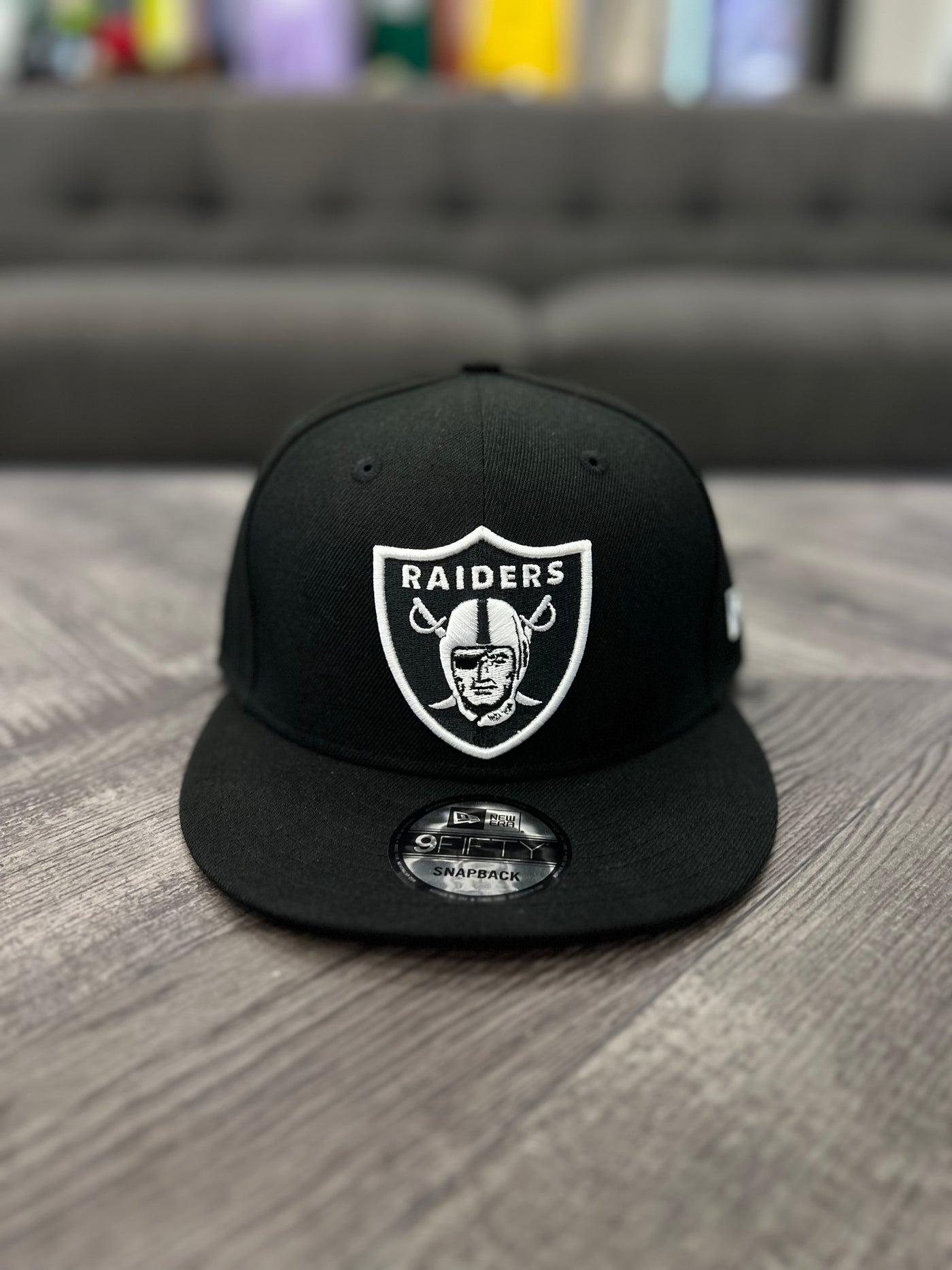 NEW ERA 950 LAS VEGAS RAIDERS BLK WHT--OSFA