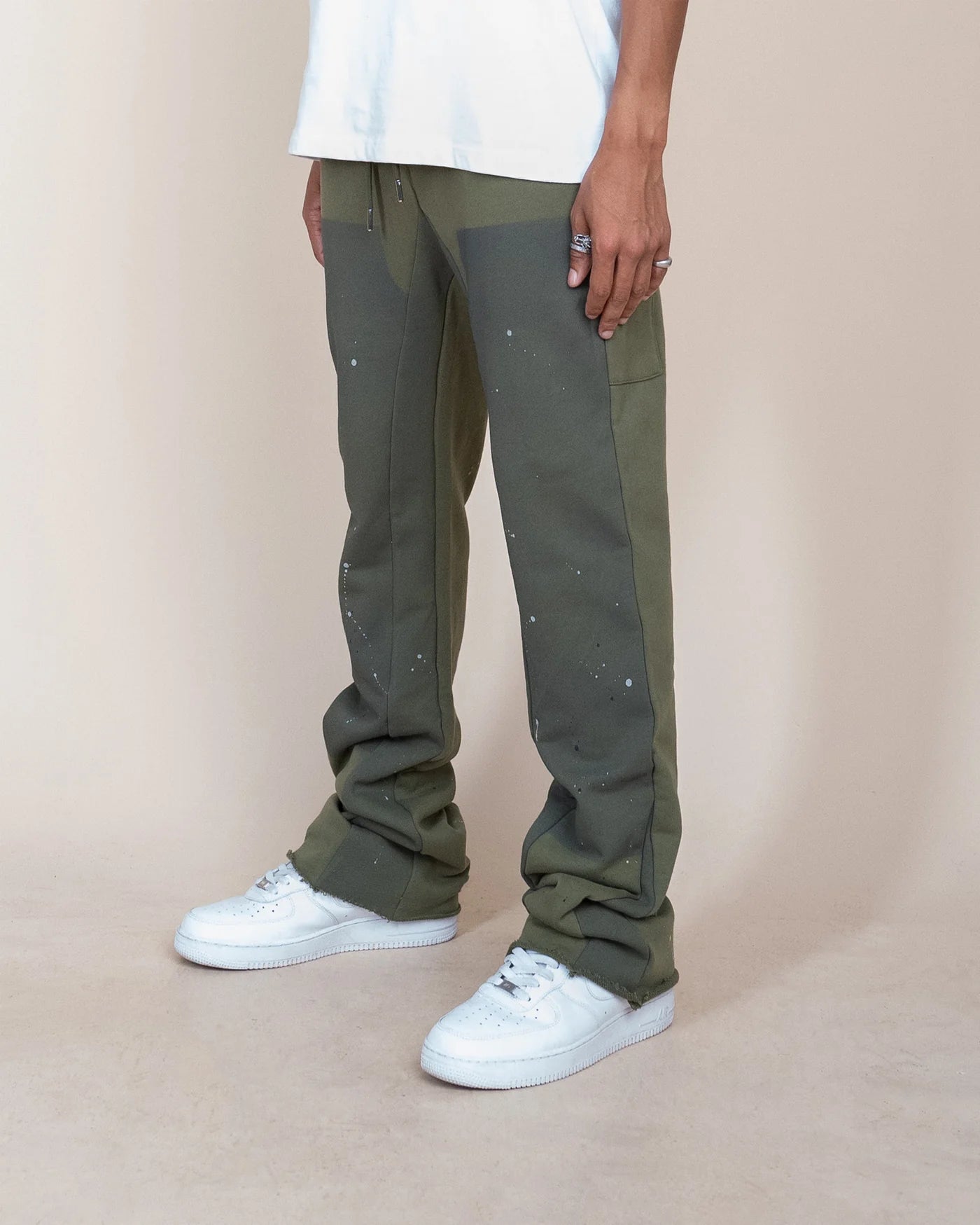 EPTM FRENCH TERRY CARPENTER OLIVE PANTS