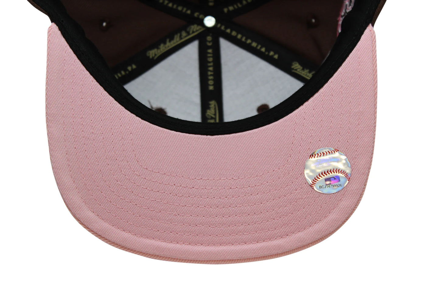 MLB NEOPOLITAN SNAPBACK COOP YANKEES BROWN PINK