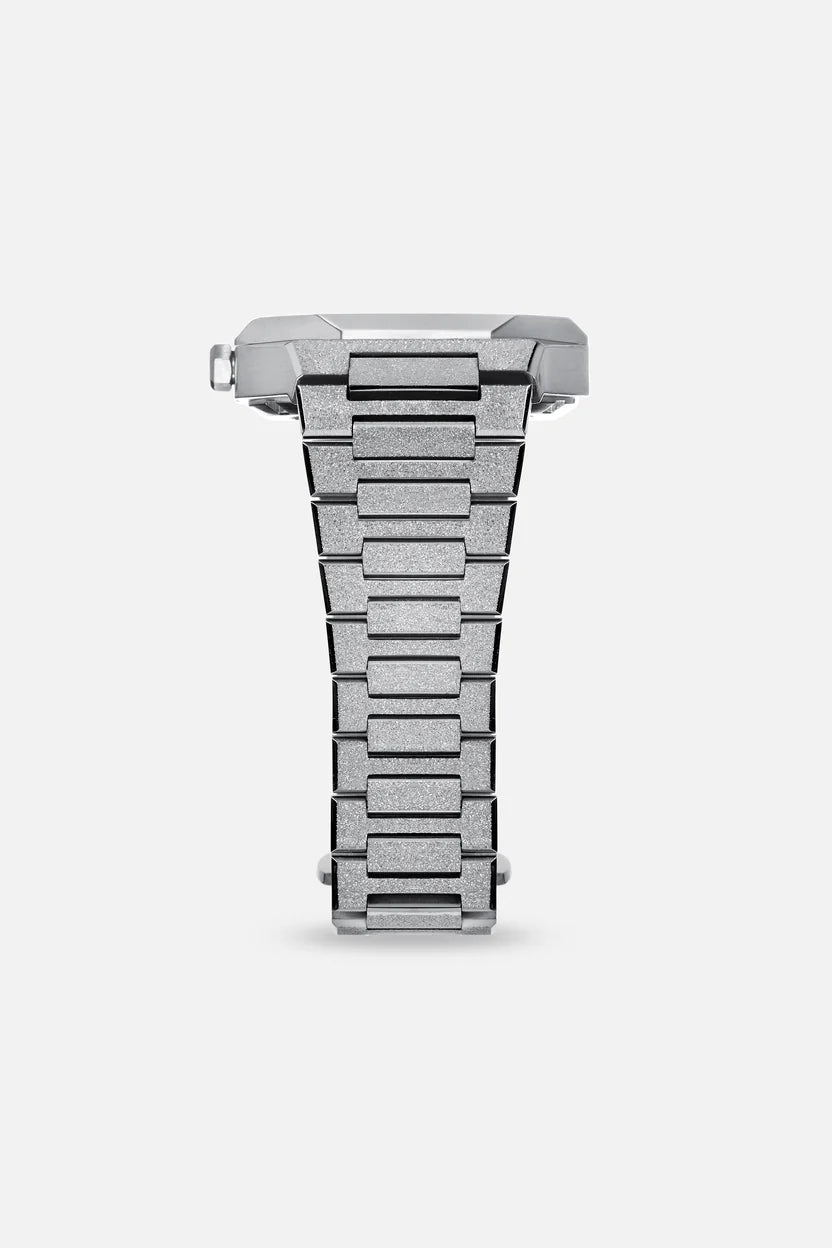 AURA WATCHES SKELETON 002 FROSTED STEEL 40MM