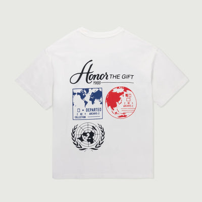 HONOR THE GIFT TRAVEL TSHIRT WHITE