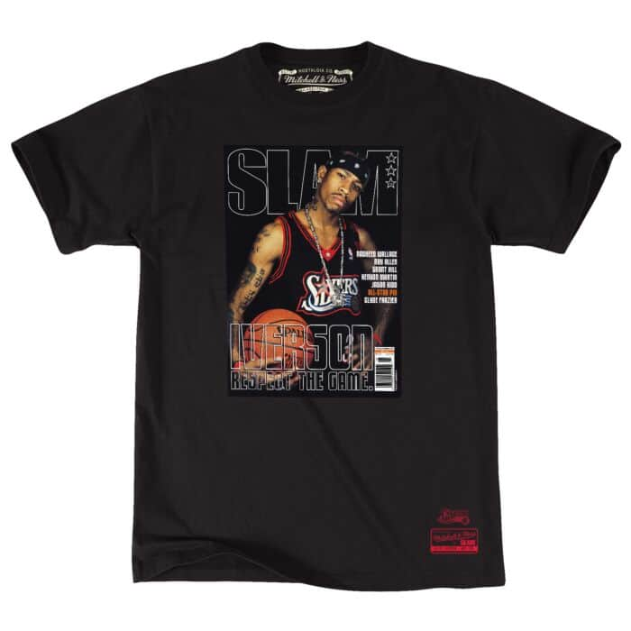 MITCHELL & NESS NBA SLAM COVER TEE 76ERS ALLEN IVERSON