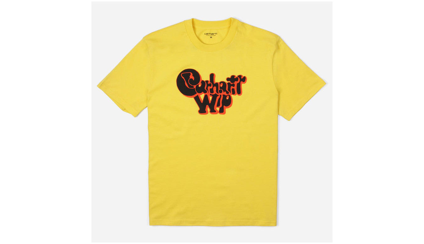 CARHARTT WIP S/S BUBBLE GUM T-SHIRT (YELLOW)