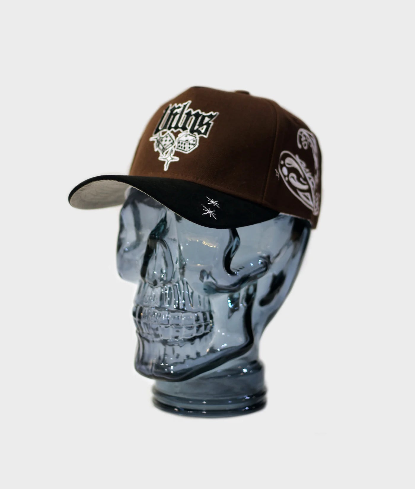 VILLAIN ATTIRE DICE PAISLEY HAT BROWN