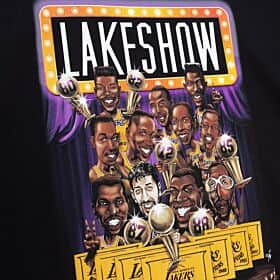 NBA LAKE SHOW TEE LAKERS BLACK