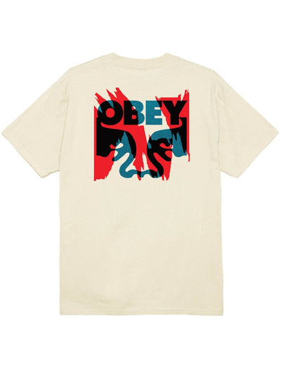 OBEY TORN POSTERS ICON TEE CREAM