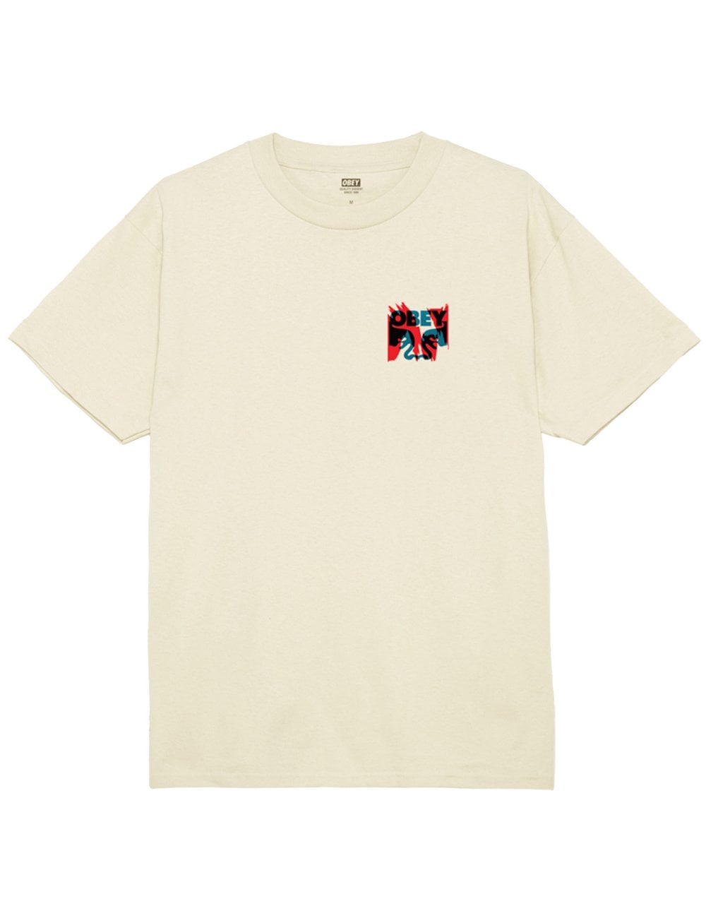 OBEY TORN POSTERS ICON TEE CREAM