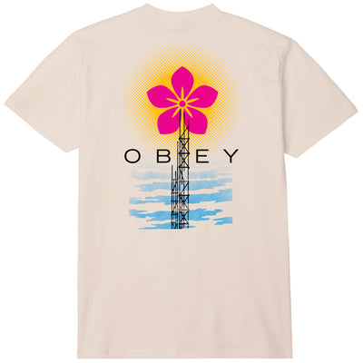 OBEY ELEVATED POWER TEE CREAM