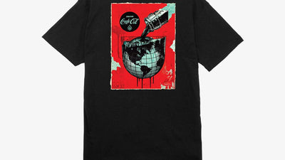 OBEY DRINK CUDE OIL CUP TEE BLACK