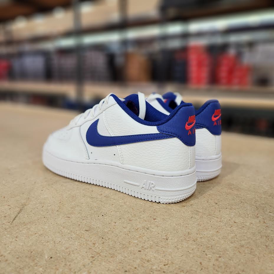 Nike Air Force 1 GS White Deep Royal Blue