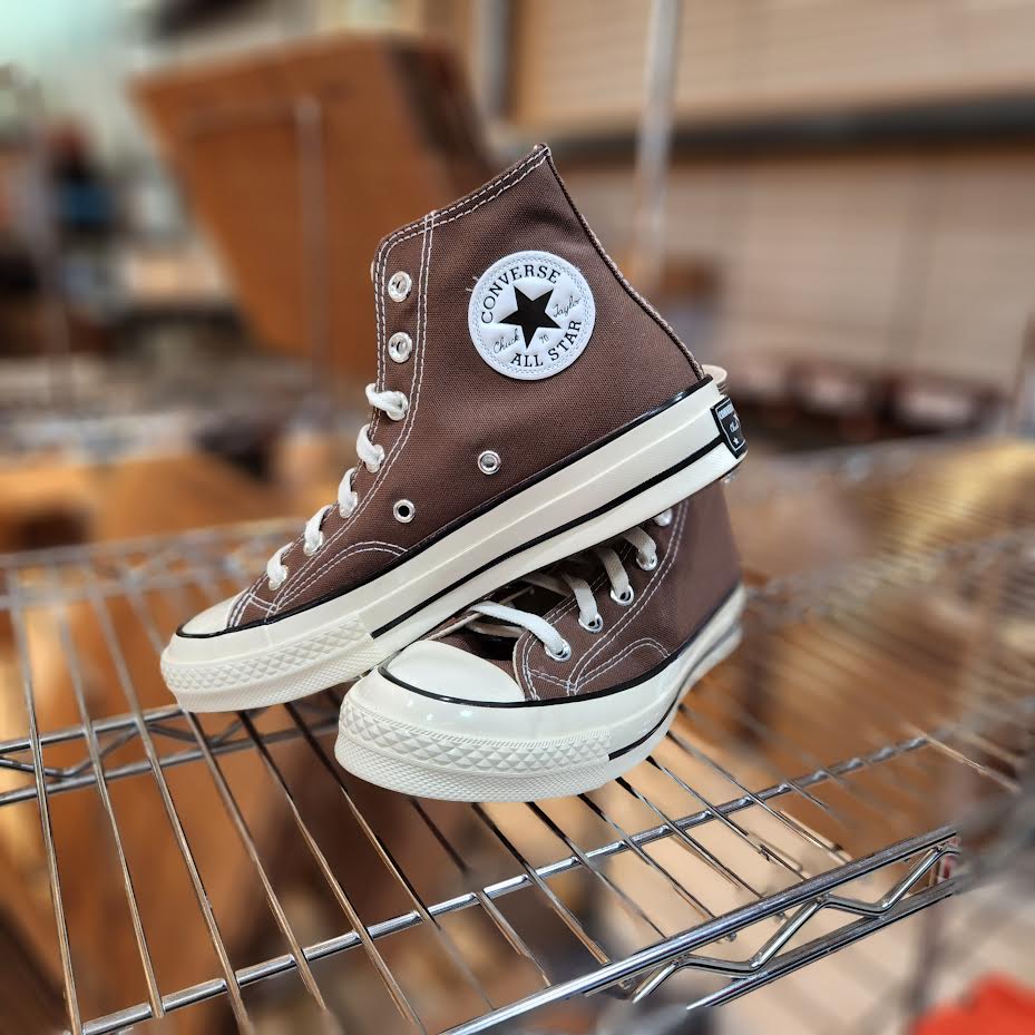 Brown converse low tops best sale