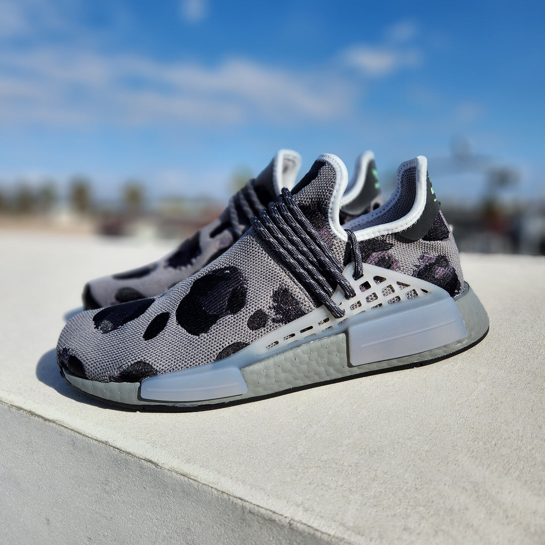 Pharrell Williams x Adidas Hu NMD Animal Print Ash Grey