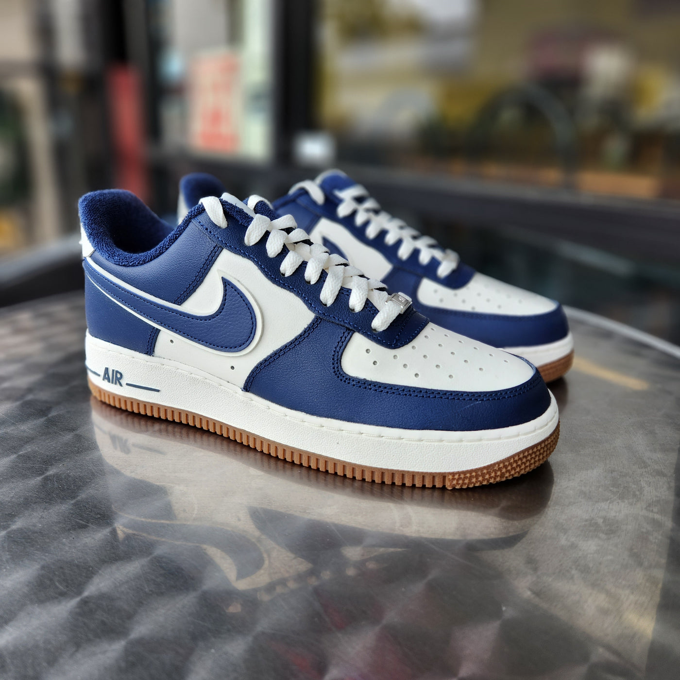 Air Force 1 LV8 Sail Navy College Pack On Foot Sneaker Review