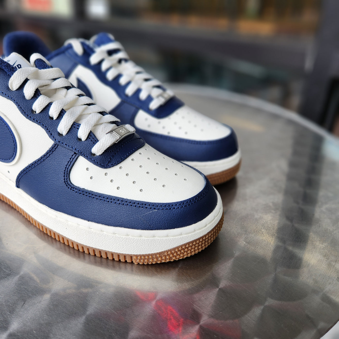 Air Force 1 LV8 Sail Navy College Pack On Foot Sneaker Review