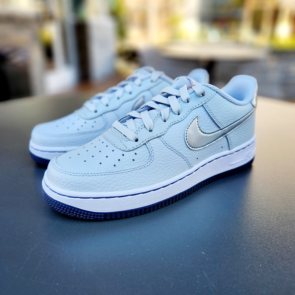 Nike Air Force 1 GS Pure Platinum Grey White Junior Kids Women