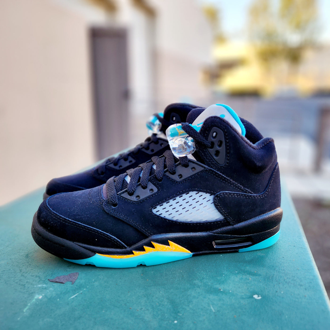 Air Jordan 5 Retro GS Aqua 4Y / Black