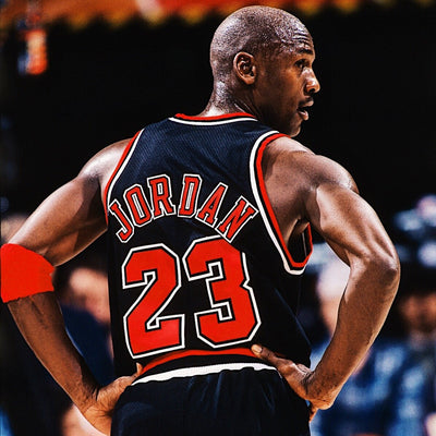 Michael Jordan Signed Jersey, '97-'98 Alternate Chicago Bulls Jersey