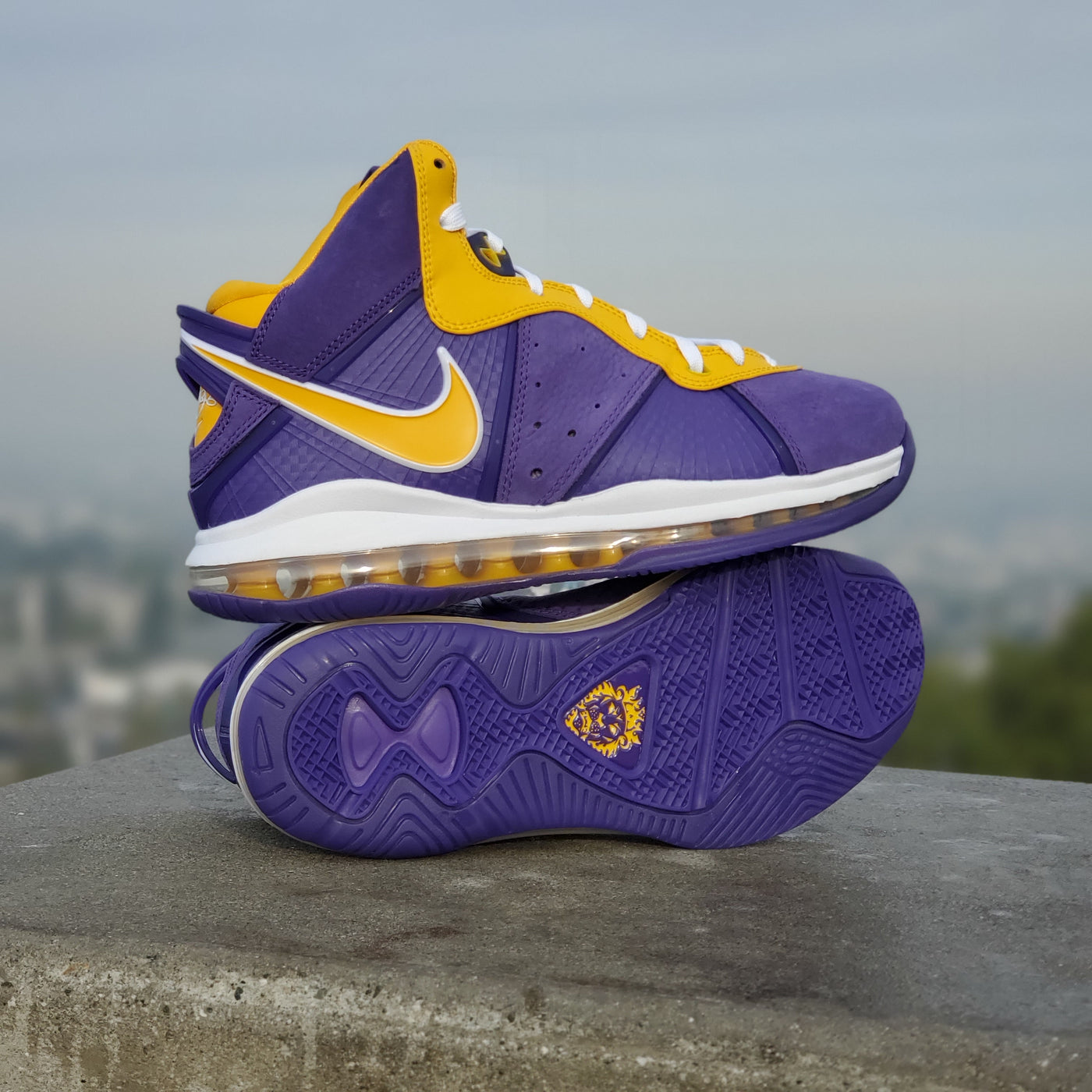 Look for the Nike LeBron 8 Lakers Now •