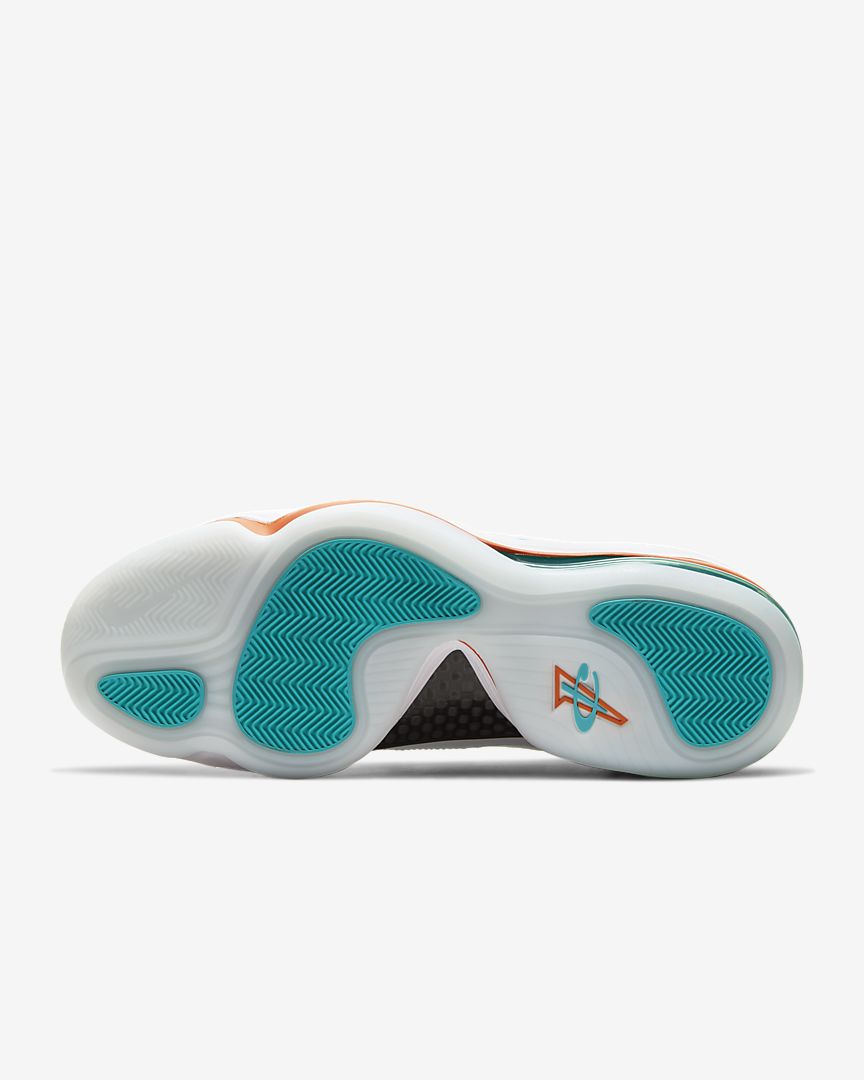 Size 10 - Nike Air Penny V White Oracle Aqua Miami Dolphins Shoes CJ5396-100