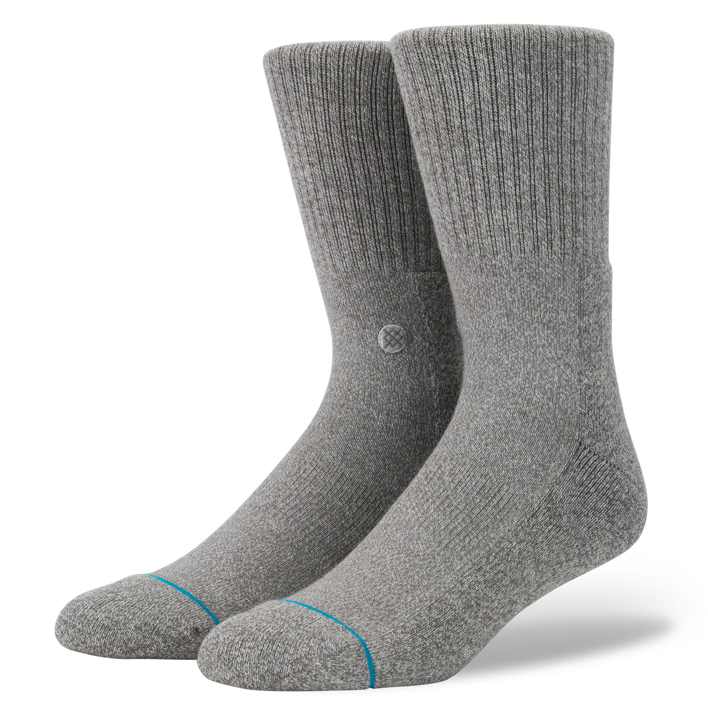 Stance Icon 3 Pack Crew Socks Multi Grey